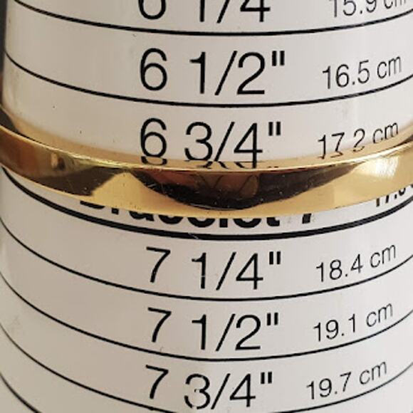 Coach Hinged Bangle Yellow Gold with Silver Tone Coach Embossed Name Plate - Picture 6 of 8